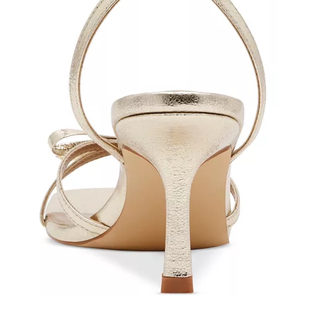 Dolce Vita Gold Heels with Bows - Picture 3 of 10